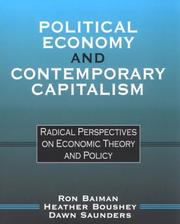 Cover of: Political Economy and Contemporary Capitalism: Radical Perspectives on Economic Theory and Policy