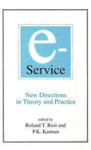 Cover of: E-Service: New Directions in Theory and Practice