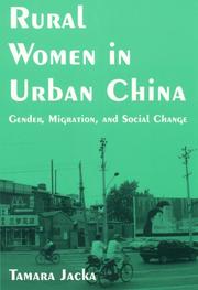 Cover of: Rural women in urban China: gender, migration, and social change