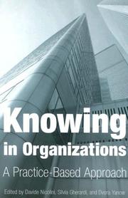 Cover of: Knowing in Organizations by 
