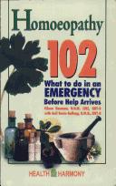 Cover of: Homoeopathy 102