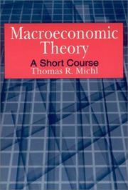 Cover of: Macroeconomic Theory: A Short Course