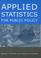 Cover of: Applied statistics for public policy