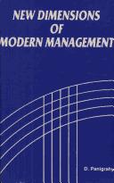 Cover of: New Dimensions in Modern Management