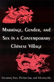 Cover of: Marriage, Gender, and Sex in a Contemporary Chinese Village (Studies on Contemporary China (M.E. Sharpe Paperback))