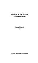 Cover of: Muslims in the Deccan ; A Historical Survey by Omar Khalidi
