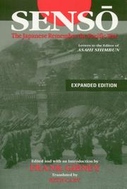 Cover of: Senso: The Japanese Remember the Pacific War: Letters to the Editor of Asahi Shimbun