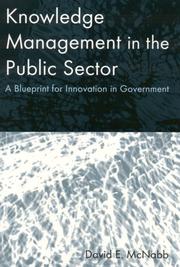 Knowledge Management in the Public Sector by David E. McNabb
