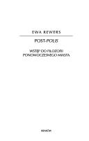 Cover of: Post-polis by Ewa Rewers