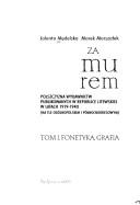Cover of: Za murem by Jolanta Mędelska