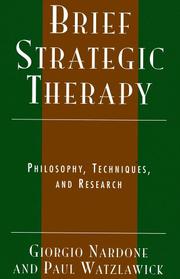 Cover of: Brief strategic therapy