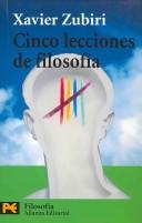 Cover of: Cinco lecciones de filosofía