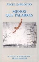 Cover of: Menos que palabras