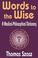 Cover of: Words to the wise