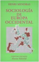 Cover of: Sociologia de Europa Occidental by Henri Mendras