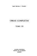 Cover of: Obras completas: Tomo VII
