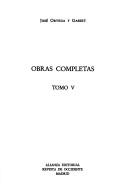 Cover of: Obras completas: Tomo V