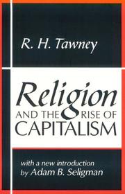 Cover of Religion and the rise of capitalism