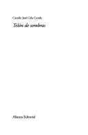 Cover of: Telon de sombras (COLECCION LITERARIA) (Alianza Literaria (Al)) by Camilo José Cela