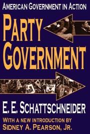 Cover of: Party Government: American Government in Action (Library of Liberal Thought)