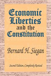 Cover of: Economic liberties and the constitution II by Bernard H. Siegan