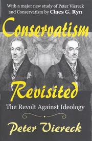 Cover of: Conservatism Revisited by Peter Viereck