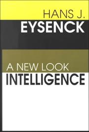 Cover of: Intelligence by Hans Jurgen Eysenck