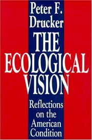 Cover of: The Ecological Vision: Reflections on the American Condition