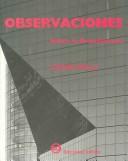 Cover of: Observaciones, Sobre la Arquitectura