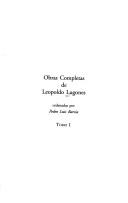 Cover of: Obras Completas de Leopoldo Lugones