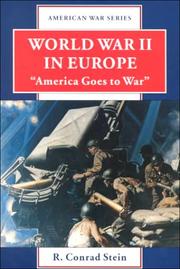 Cover of: World War II in Europe by R. Conrad Stein, R. Conrad Stein