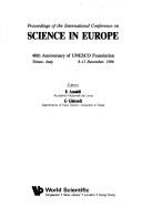 Cover of: Proceedings of the International Conference on Science in Europe | E. Amaldi