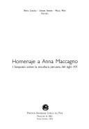 Cover of: Homenaje a Anna Maccagno