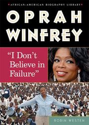 Cover of: Oprah Winfrey: "I don't believe in failure"