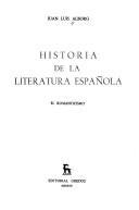 Cover of: Historia de La Literatura Espanola by Juan Luis Alborg