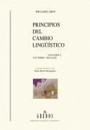 Cover of: Principios Del Cambio Linguistico/ Principles of Linguistic Change: Factores Sociales (Manuales)