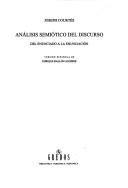 Cover of: Análisis semiótico del discurso: del enunciado a la enunciación