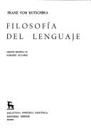Cover of: Filosofía del lenguaje