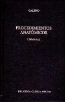 Cover of: Procedimientos Anatomicos