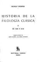 Cover of: Historia de La Filologia Clasica 2