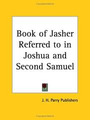 Cover of: Book of Jasher Referred to in Joshua and Second Samuel