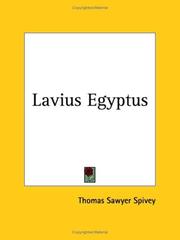 Lavius Egyptus by Thomas Sawyer Spivey