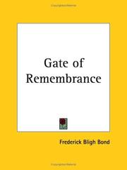 Cover of: The gate of remembrance