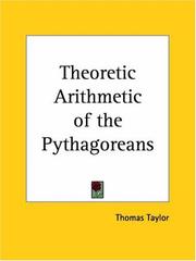 Cover of: Theoretic Arithmetic of the Pythagoreans by Thomas Taylor