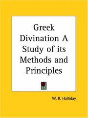 Cover of: Greek Divination A Study of its Methods and Principles