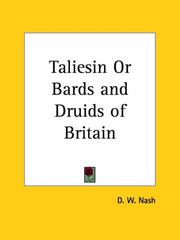 Cover of: Taliesin or Bards and Druids of Britain by David William Nash