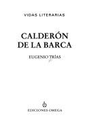 Cover of: Calderon de la Barca (Vidas Literarias)
