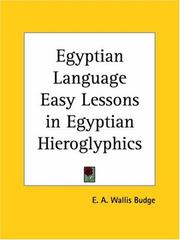 Cover of: Egyptian Language Easy Lessons in Egyptian Hieroglyphics