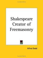 Cover of: Shakespeare Creator of Freemasonry