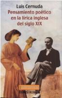 Cover of: Pensamiento Poetico En La Lirica Inglesa Del Siglo XIX (Filosofia)